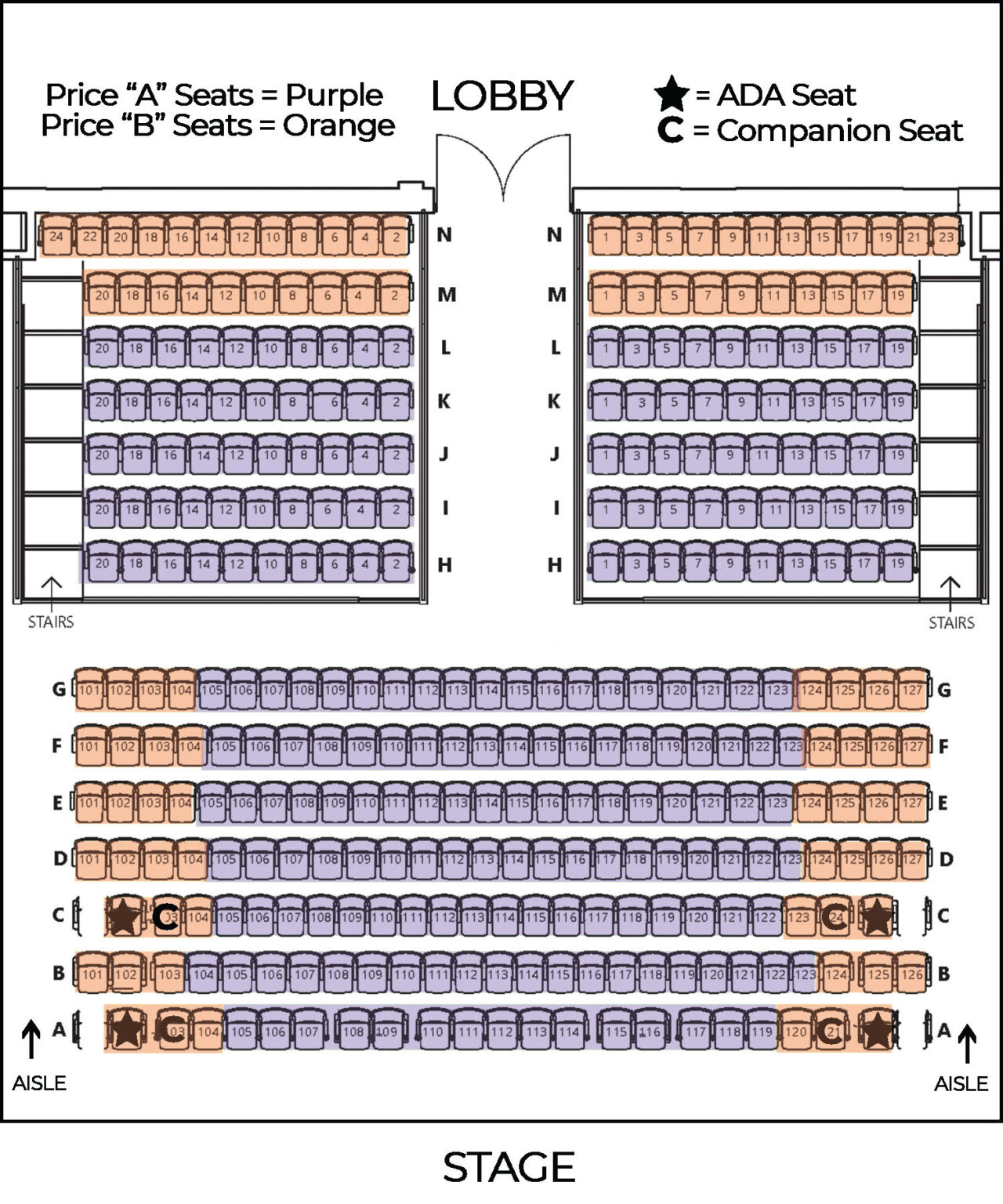 Seating Charts Uptown